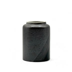 Inoue Tea Kimura Black Shigaraki-yaki Yunomi - Japanese Teacup, showcasing a traditional black ceramic tea cup with a smooth finish.