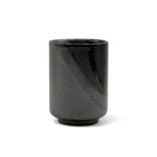 Inoue Tea Kimura Black Shigaraki-yaki Yunomi - Japanese Teacup, 2.3"W x 3.1"H, 6.7oz capacity, handcrafted stoneware from Japan.
