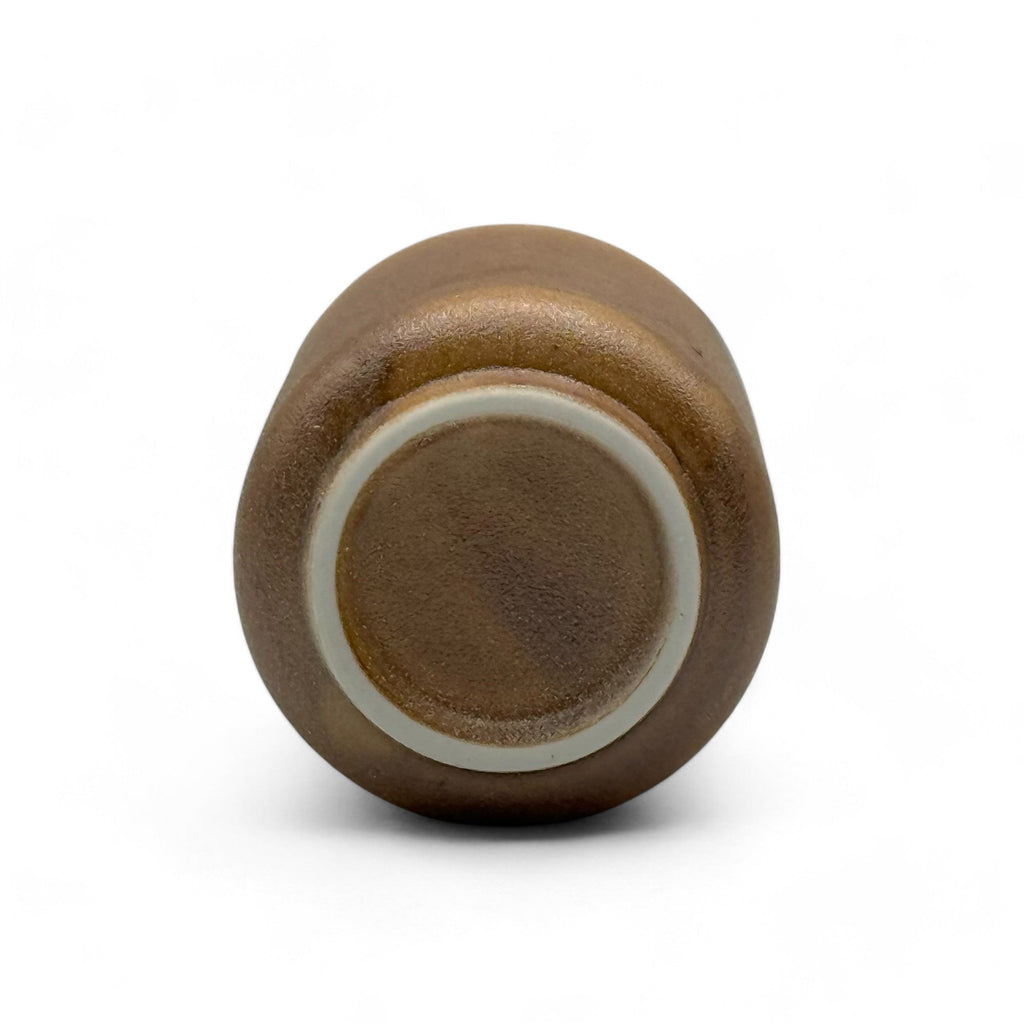 Inoue Kaze Brown Shigaraki-yaki Yunomi - Japanese Teacup