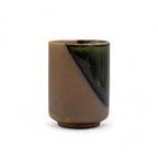 Inoue Kaze Brown Shigaraki-yaki Yunomi - Japanese Teacup