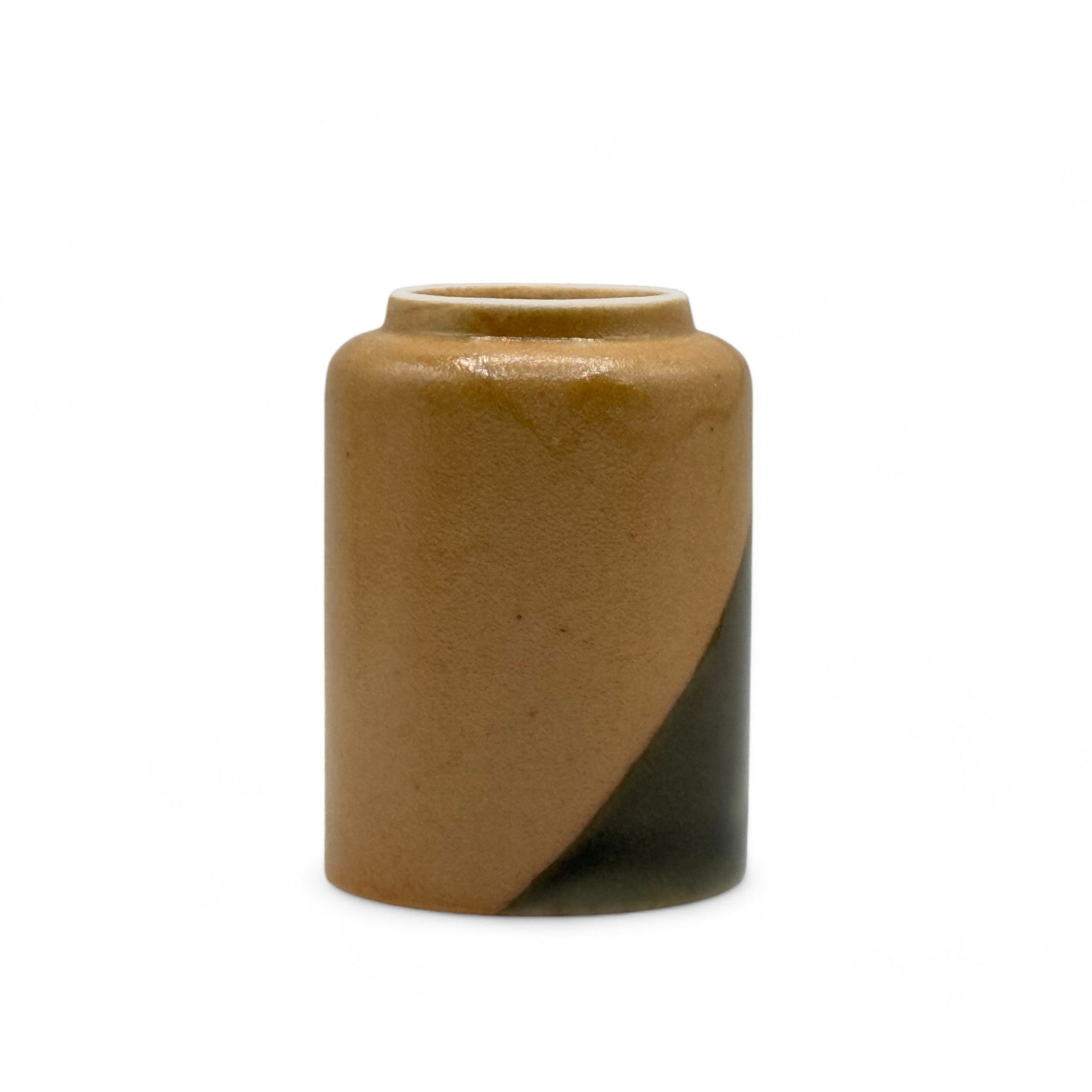 Inoue Tea Iga Yellow Shigaraki-yaki Yunomi - Japanese Teacup