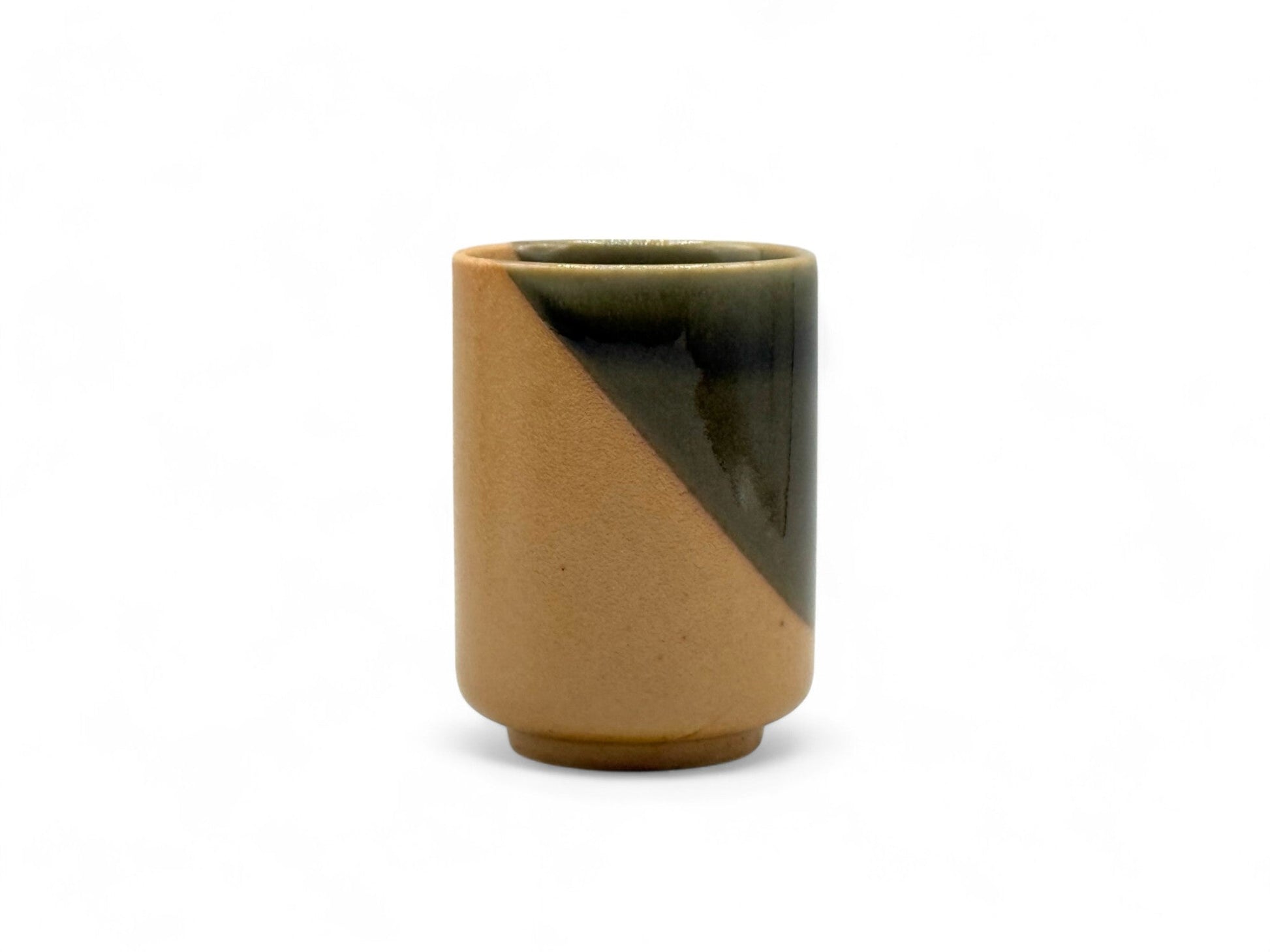 Inoue Tea Iga Yellow Shigaraki-yaki Yunomi - Japanese Teacup