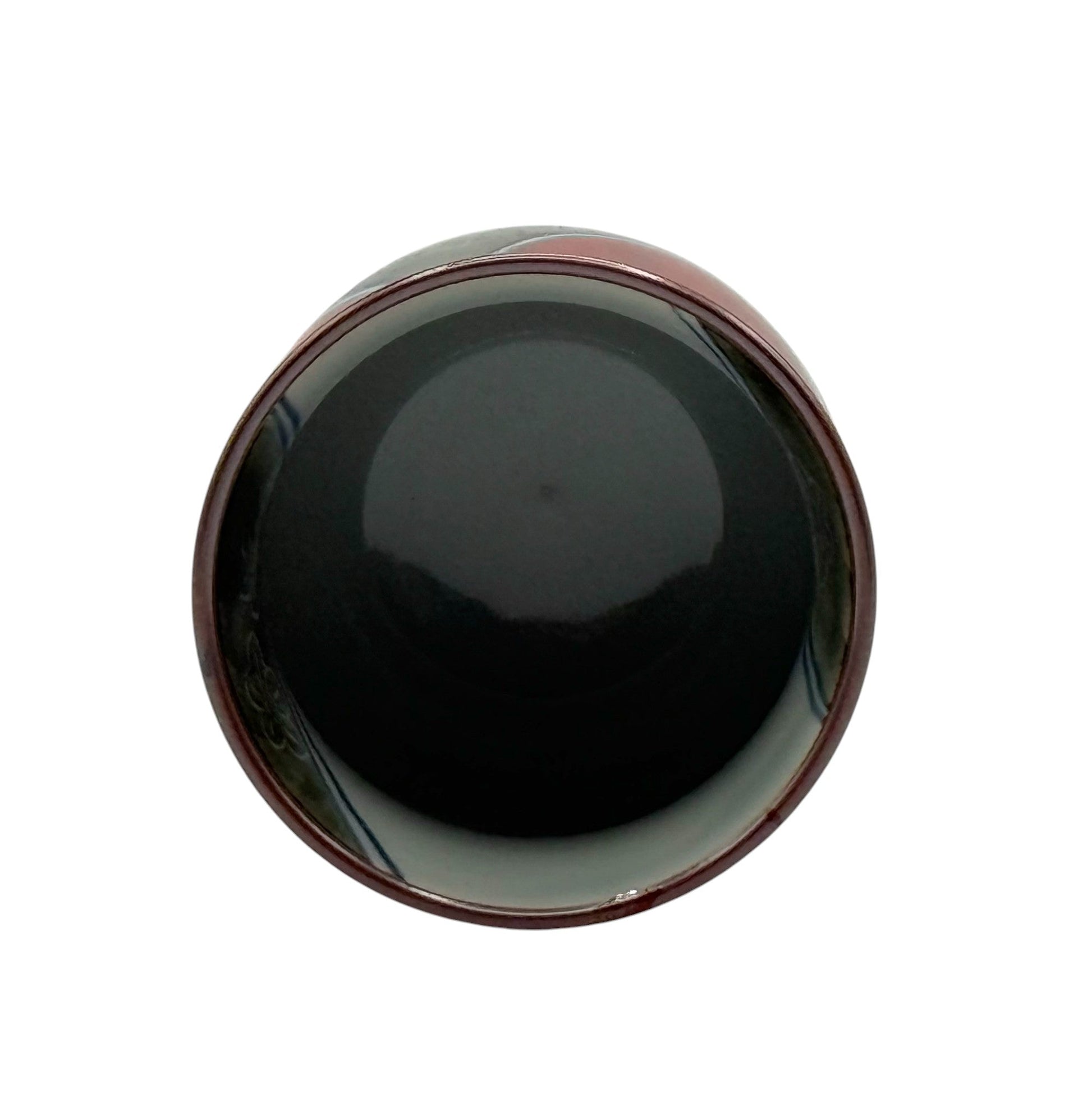 Inoue Tea Shiawase Ume Red Hasami-yaki Yunomi - Japanese Teacup