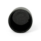 Inoue Yuzen Hana Flower Black Mino-yaki Wide Yunomi - Japanese Teacup