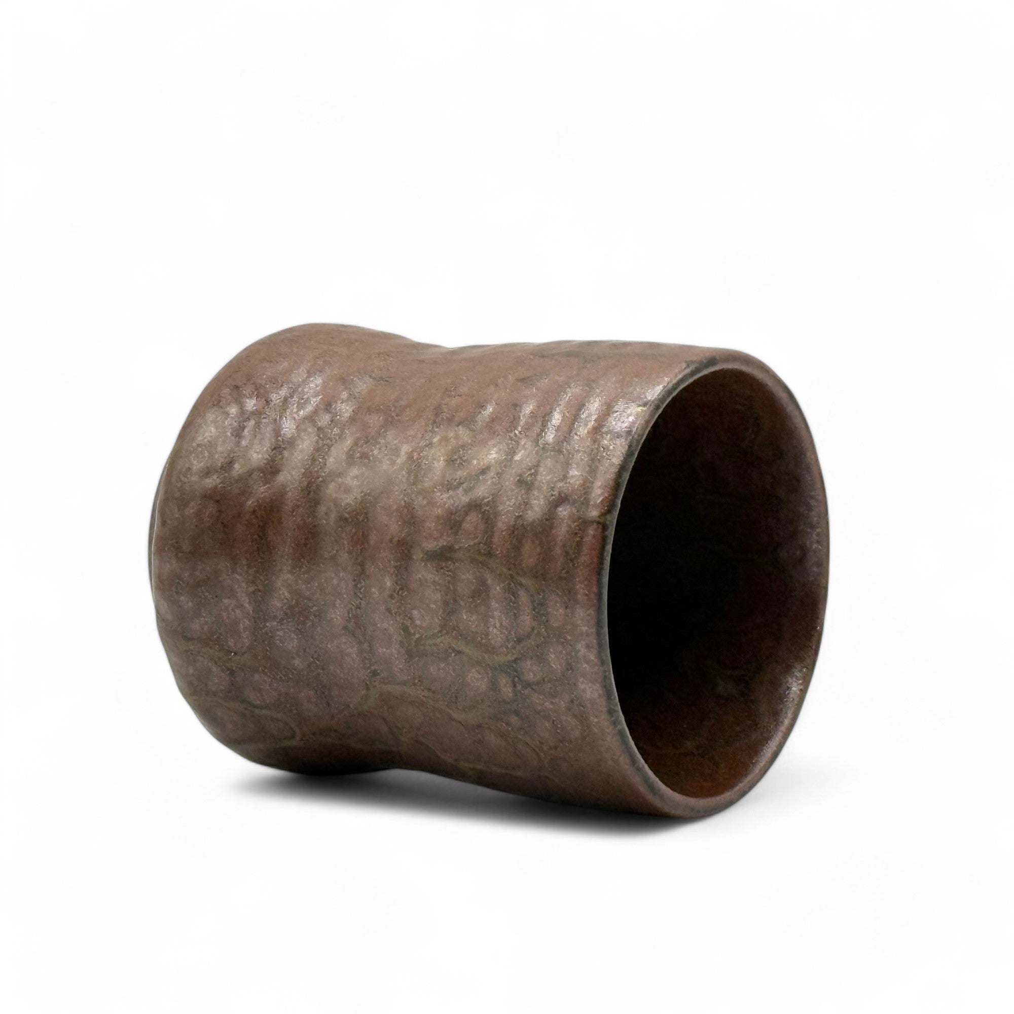 Inoue Tsuchi Brown Kamui-yaki Tokunoshima Yunomi - Japanese Teacup
