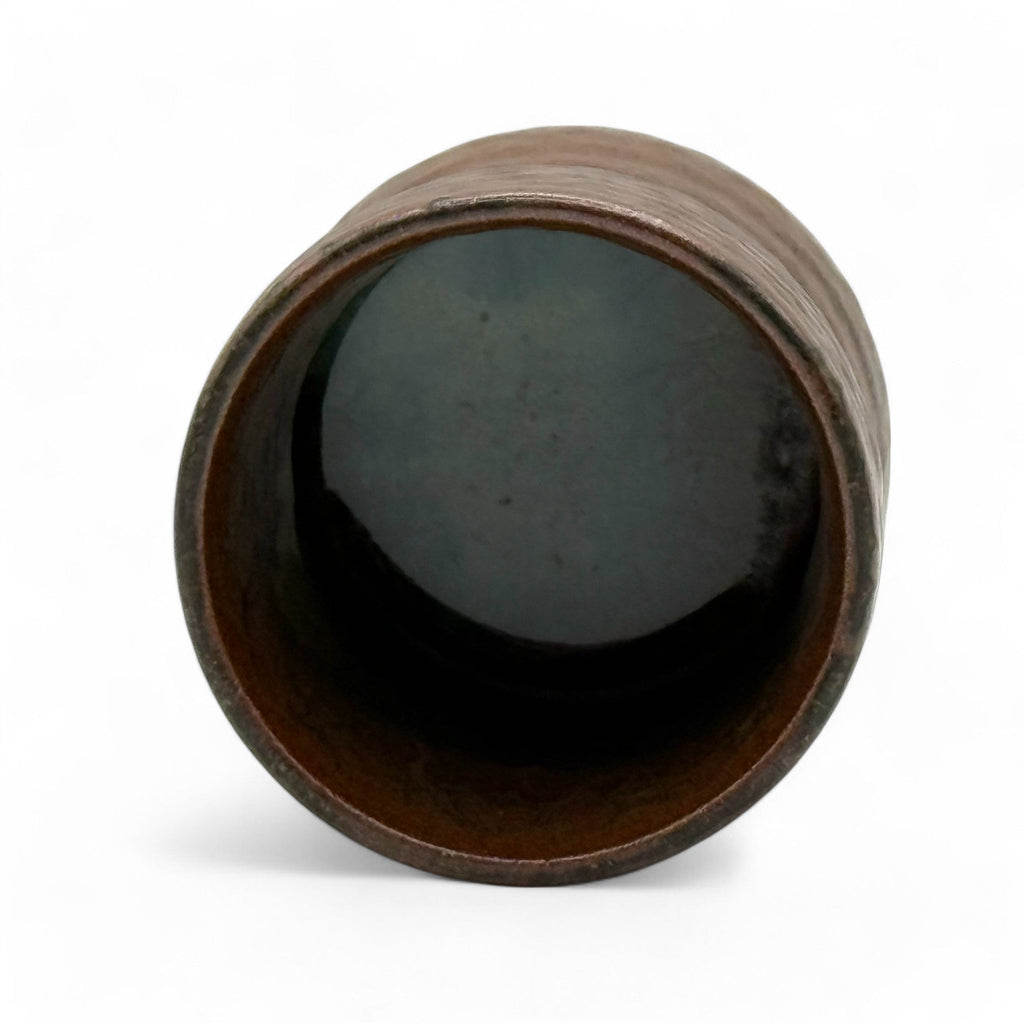 Inoue Tsuchi Brown Kamui-yaki Tokunoshima Yunomi - Japanese Teacup