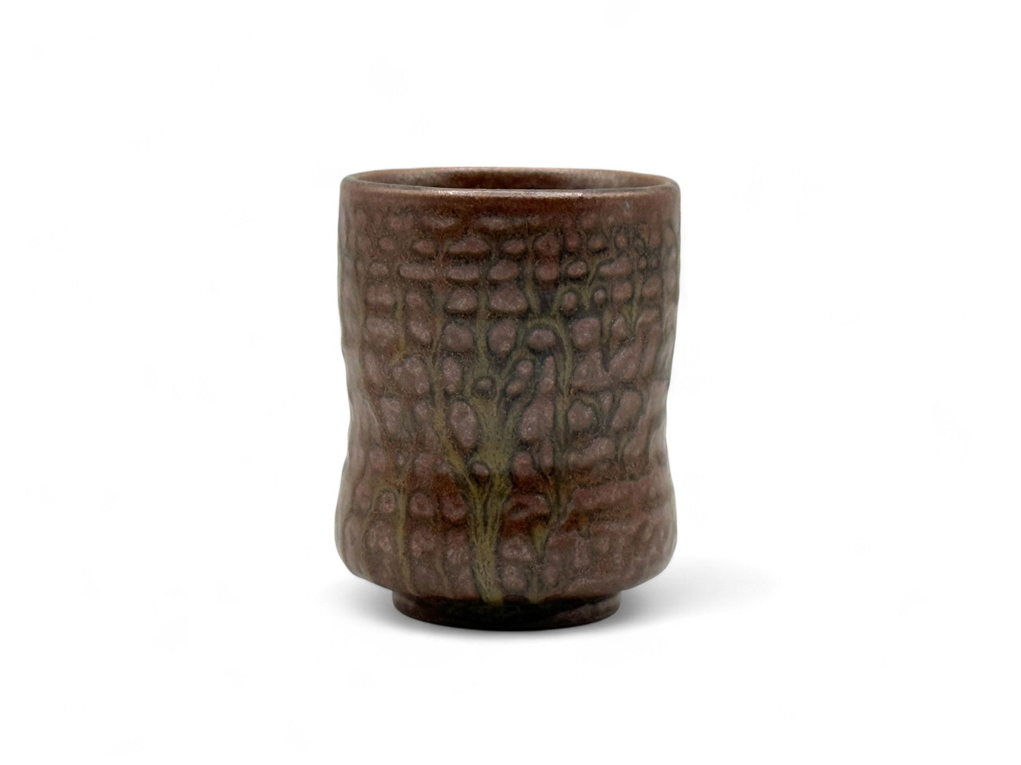 Inoue Tsuchi Brown Kamui-yaki Tokunoshima Yunomi - Japanese Teacup