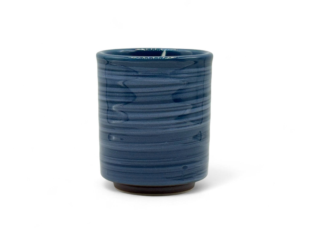 Inoue Seisai Hake Blue Mino-yaki Yunomi - Japanese Teacup