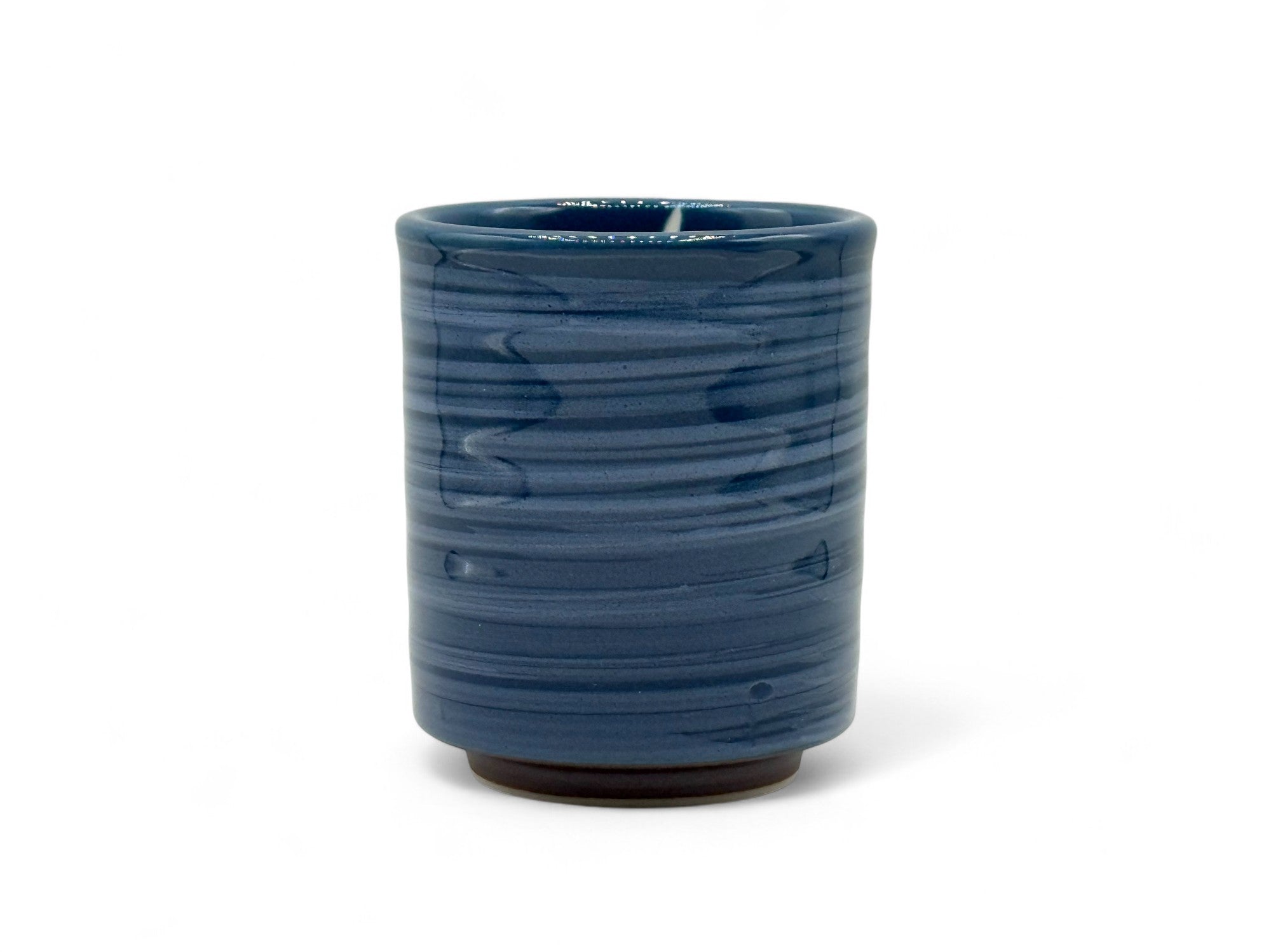 Inoue Seisai Hake Blue Mino-yaki Yunomi - Japanese Teacup