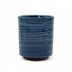 Inoue Seisai Hake Blue Mino-yaki Yunomi - Japanese Teacup