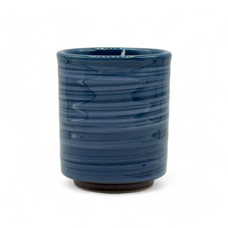 Inoue Seisai Hake Blue Mino-yaki Yunomi - Japanese Teacup
