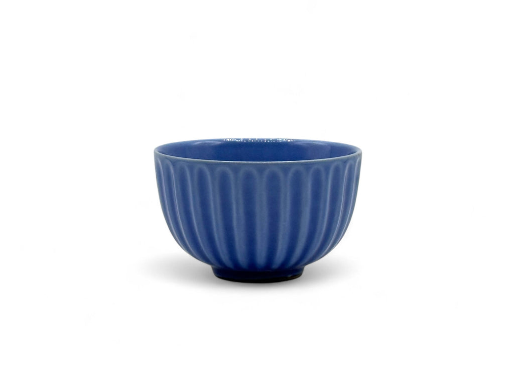 Inoue Hitugana Ocean Blue Mino-yaki Yunomi - Japanese Sencha Teacup