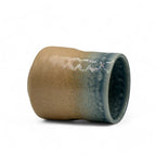 Inoue Ao Nagashi Sand Mino-yaki Yunomi - Japanese Teacup