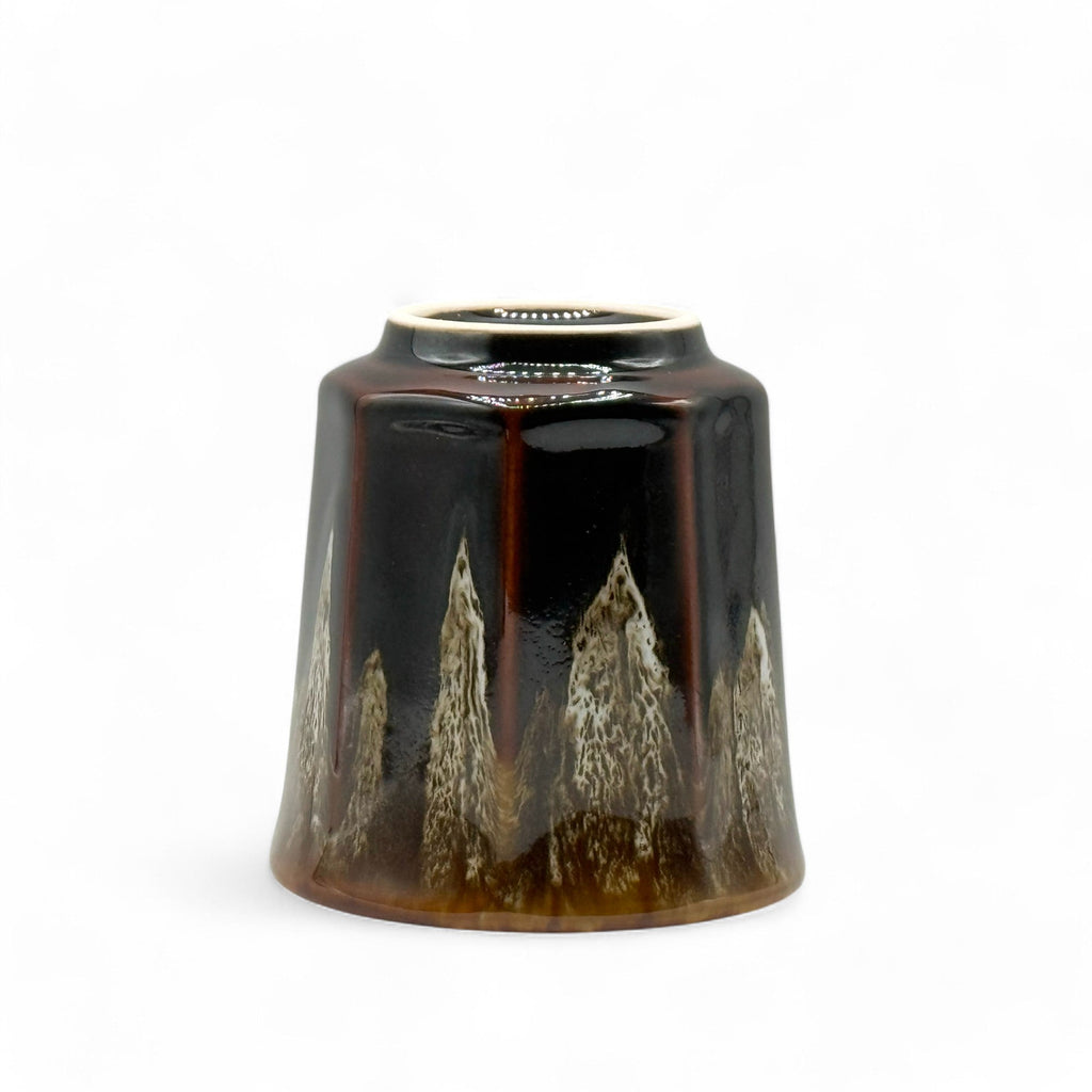 Inoue Chairo Uwagusuri Brown Mino-yaki Mug - Japanese Tea Mug