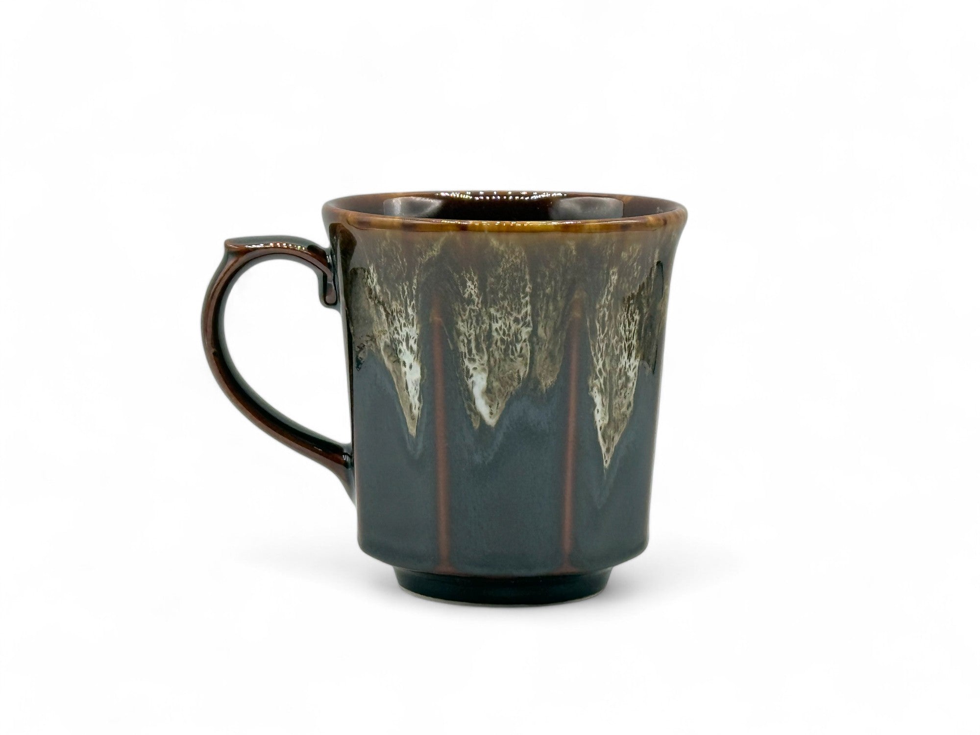 Inoue Chairo Uwagusuri Brown Mino-yaki Mug - Japanese Tea Mug