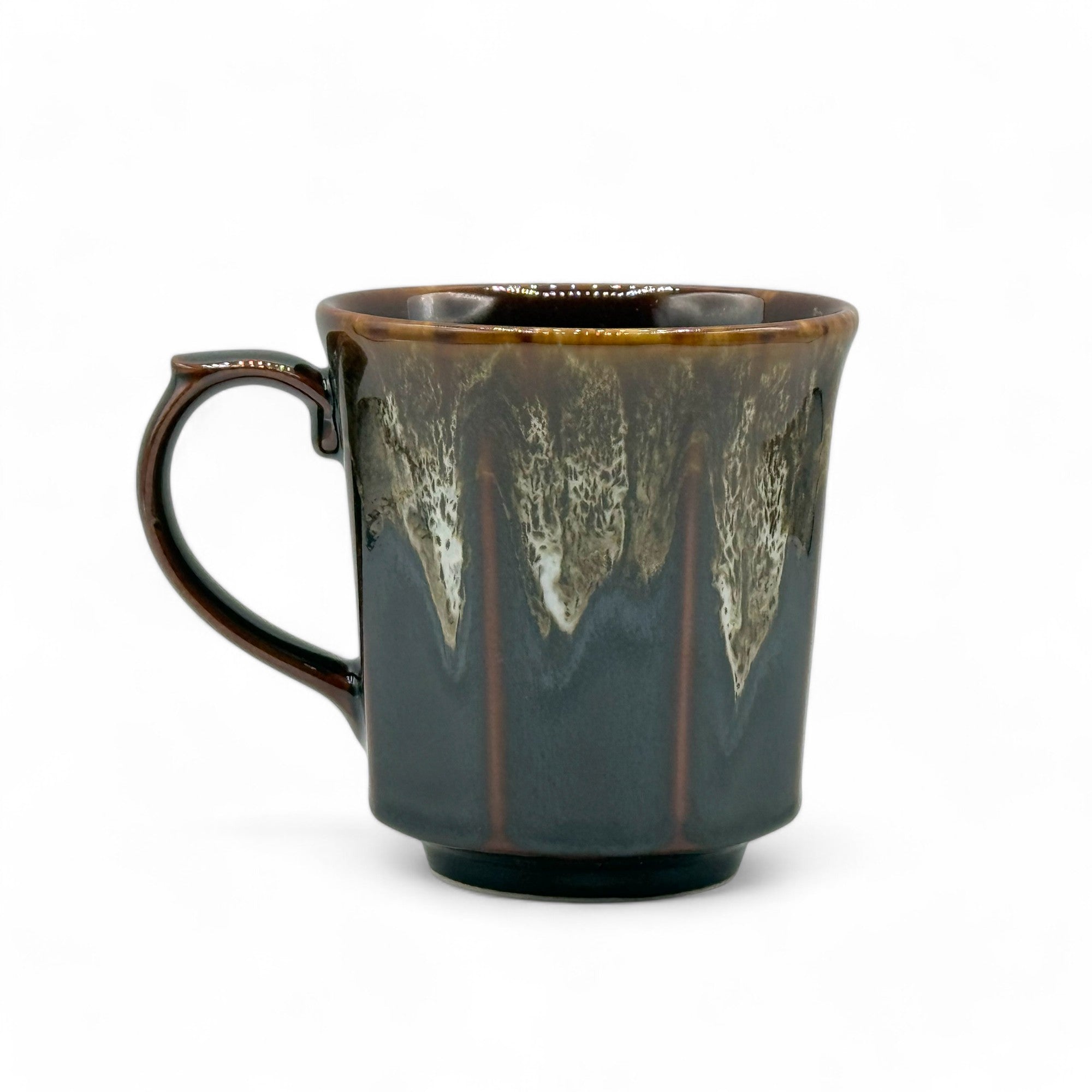 Inoue Chairo Uwagusuri Brown Mino-yaki Mug - Japanese Tea Mug