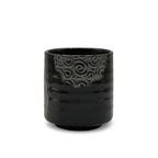 Inoue Tenmoku Naruto Black Mino-yaki Yunomi - Japanese Teacup