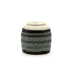 Inoue Tenmoku Iguchi Gray Mino-yaki Yunomi - Japanese Teacup