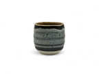 Inoue Tenmoku Iguchi Gray Mino-yaki Yunomi - Japanese Teacup