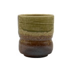 Inoue Ko Shigaraki Kiritate Brown Shigaraki-yaki Yunomi - Japanese Teacup