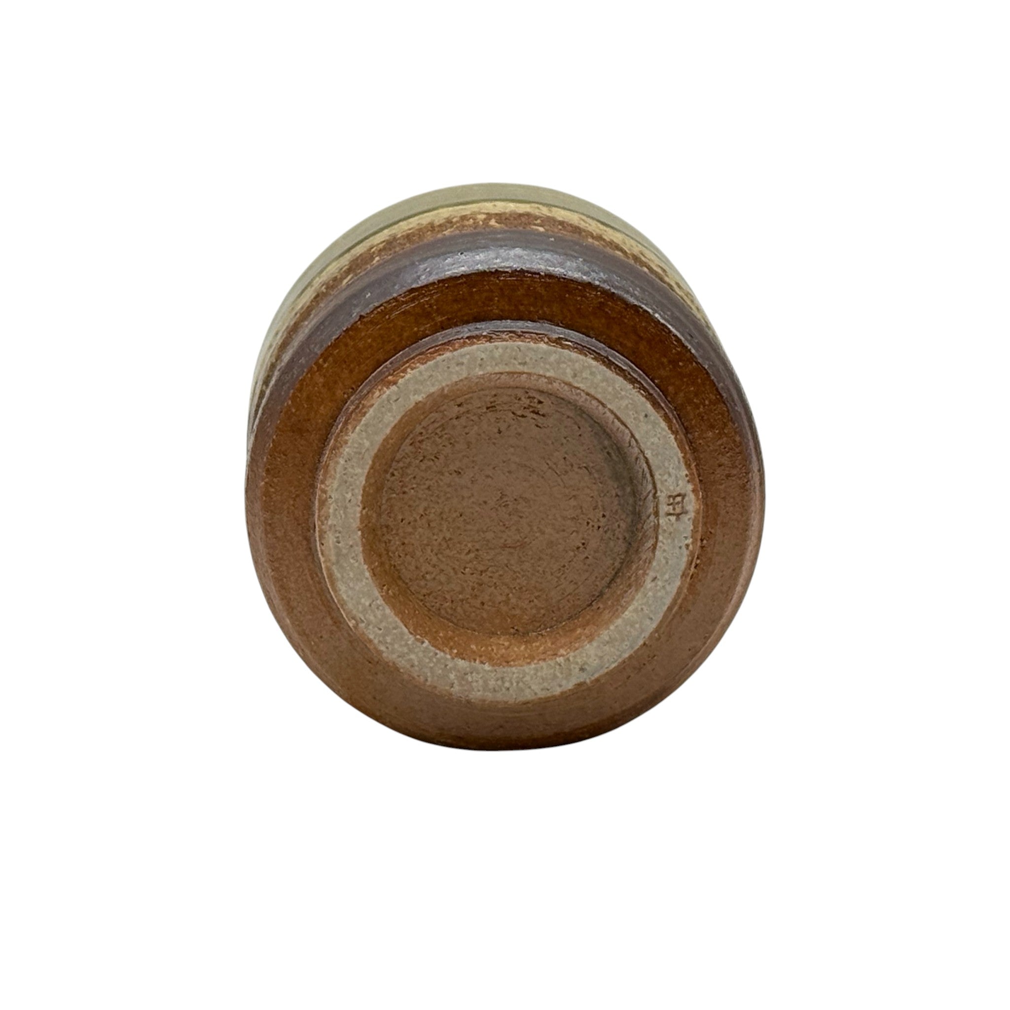 Inoue Ko Shigaraki Kiritate Brown Shigaraki-yaki Yunomi - Japanese Teacup