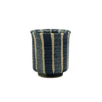 Inoue Aojukusa Blue Mino-yaki Yunomi - Japanese Teacup