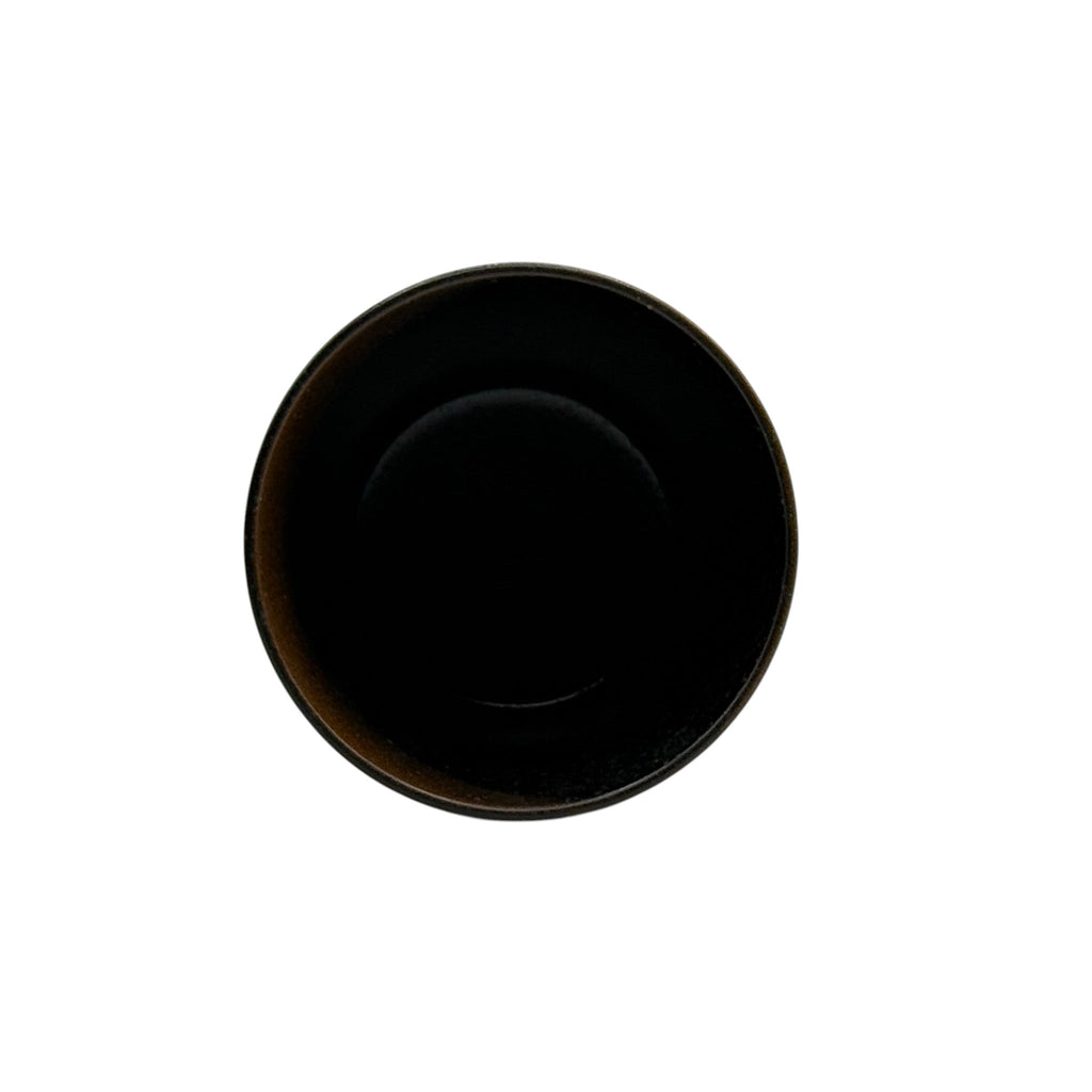 Inoue Kuro Ryu Fuki Black Mino-yaki Yunomi - Japanese Teacup