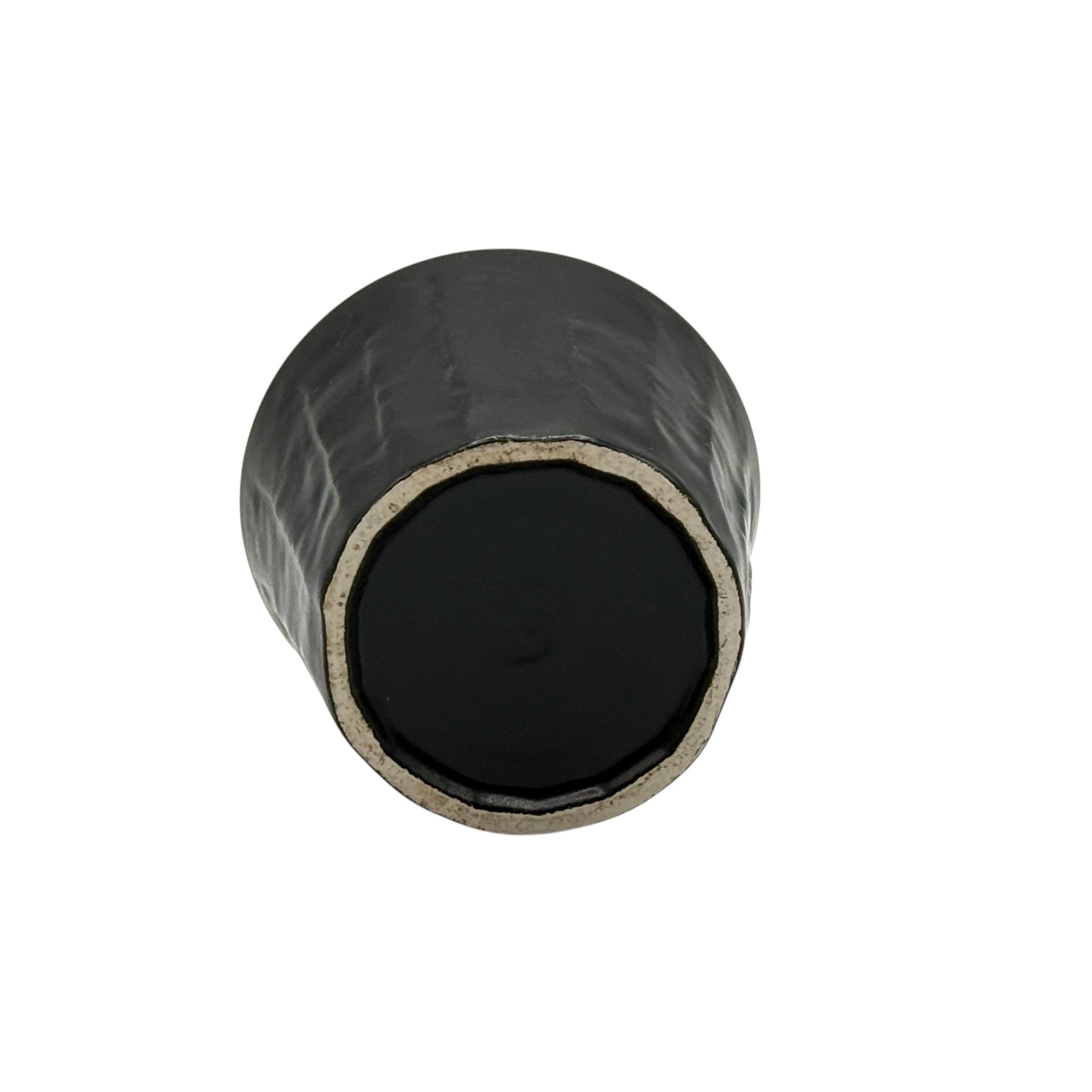 Inoue Kuro Ryu Fuki Black Mino-yaki Yunomi - Japanese Teacup