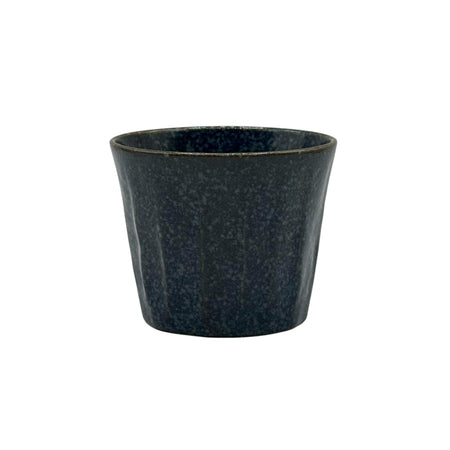 Inoue Yuki Indigo Blue Mino-yaki Yunomi - Japanese Teacup