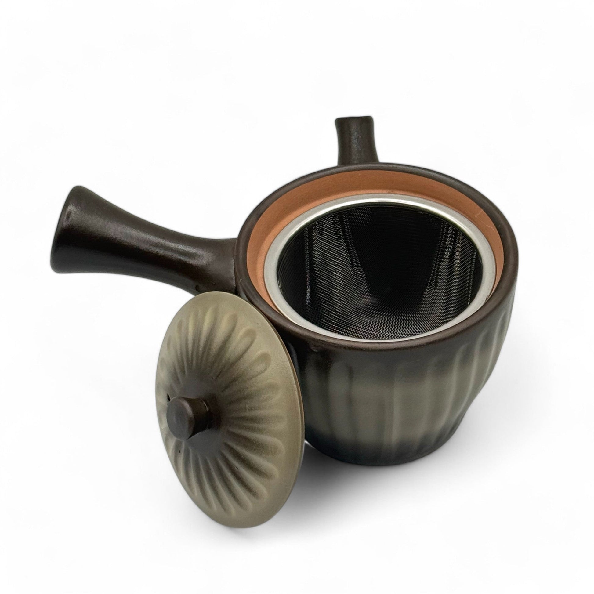 Inoue Tea Kinsai Ibushi Brown Tokoname-yaki Kyusu - Japanese Teapot