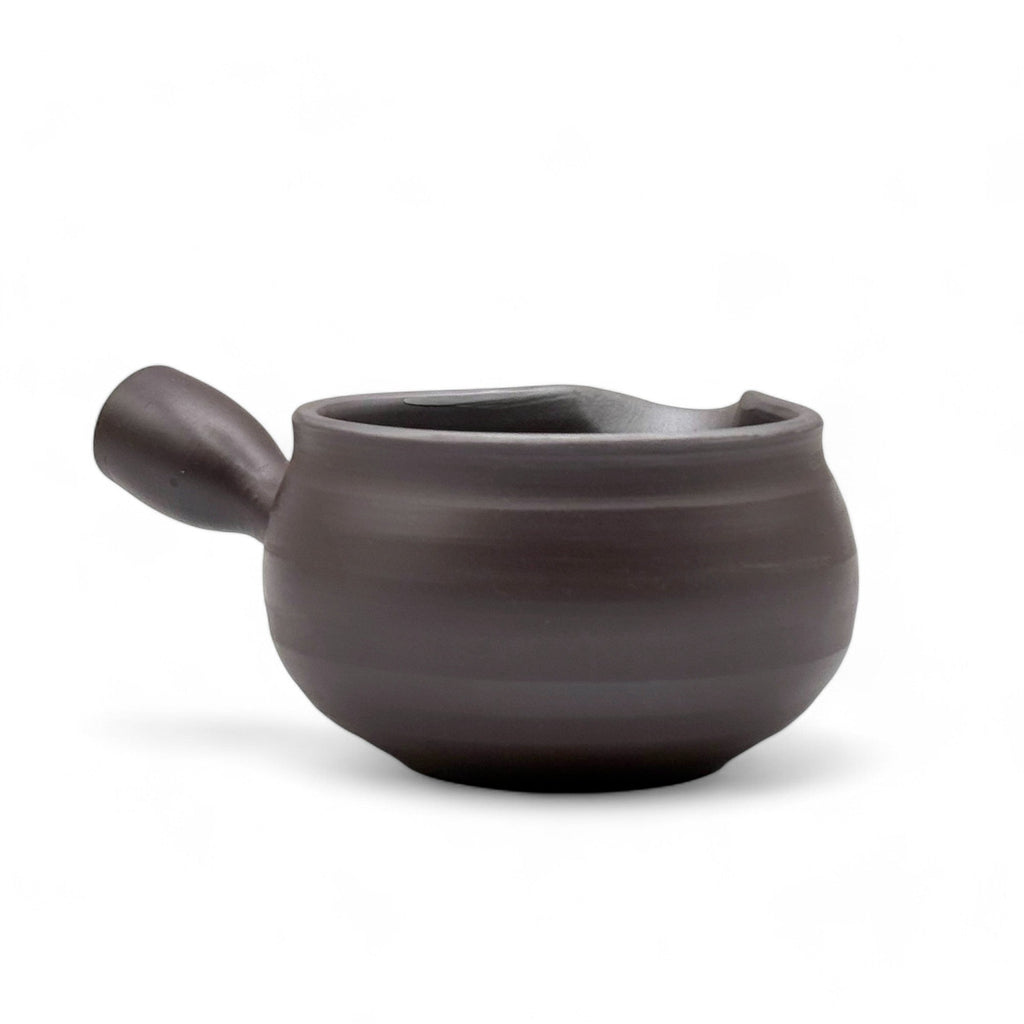 Inoue Tea Muji Samashi Banko-yaki Black Yuzamashi - Japanese Water Cooler, ceramic water cooler with a black finish.