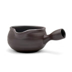 Inoue Tea Muji Samashi Banko-yaki Black Yuzamashi - Japanese water cooler made of Bankoyaki clay for precise tea brewing.