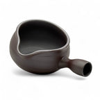 Inoue Tea Muji Samashi Banko-yaki Black Yuzamashi - Japanese Water Cooler, showcasing a traditional black yuzamashi teapot.