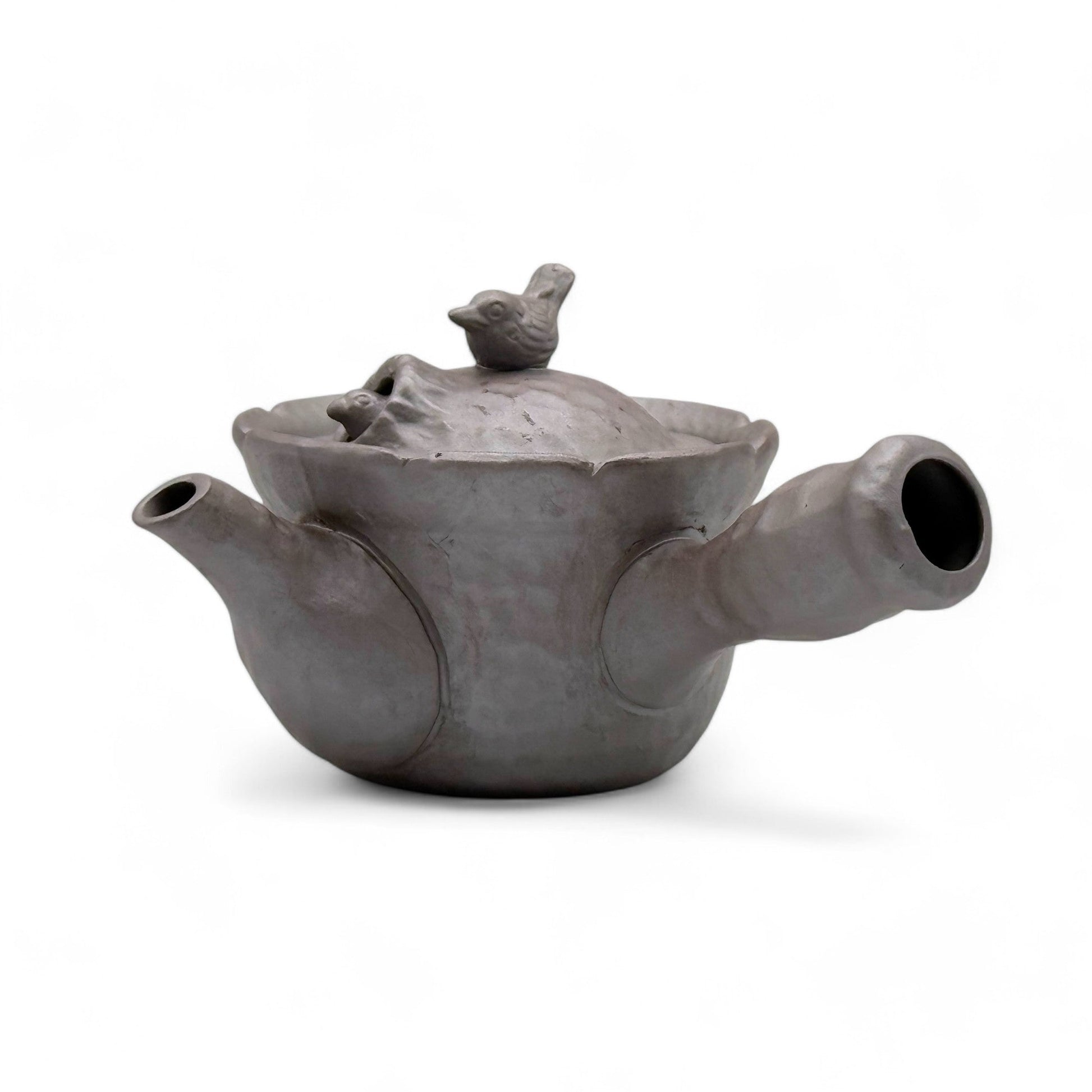 Inoue Tea Tori Tobidashi Ko Banko-yaki Kyusu - Japanese Teapot