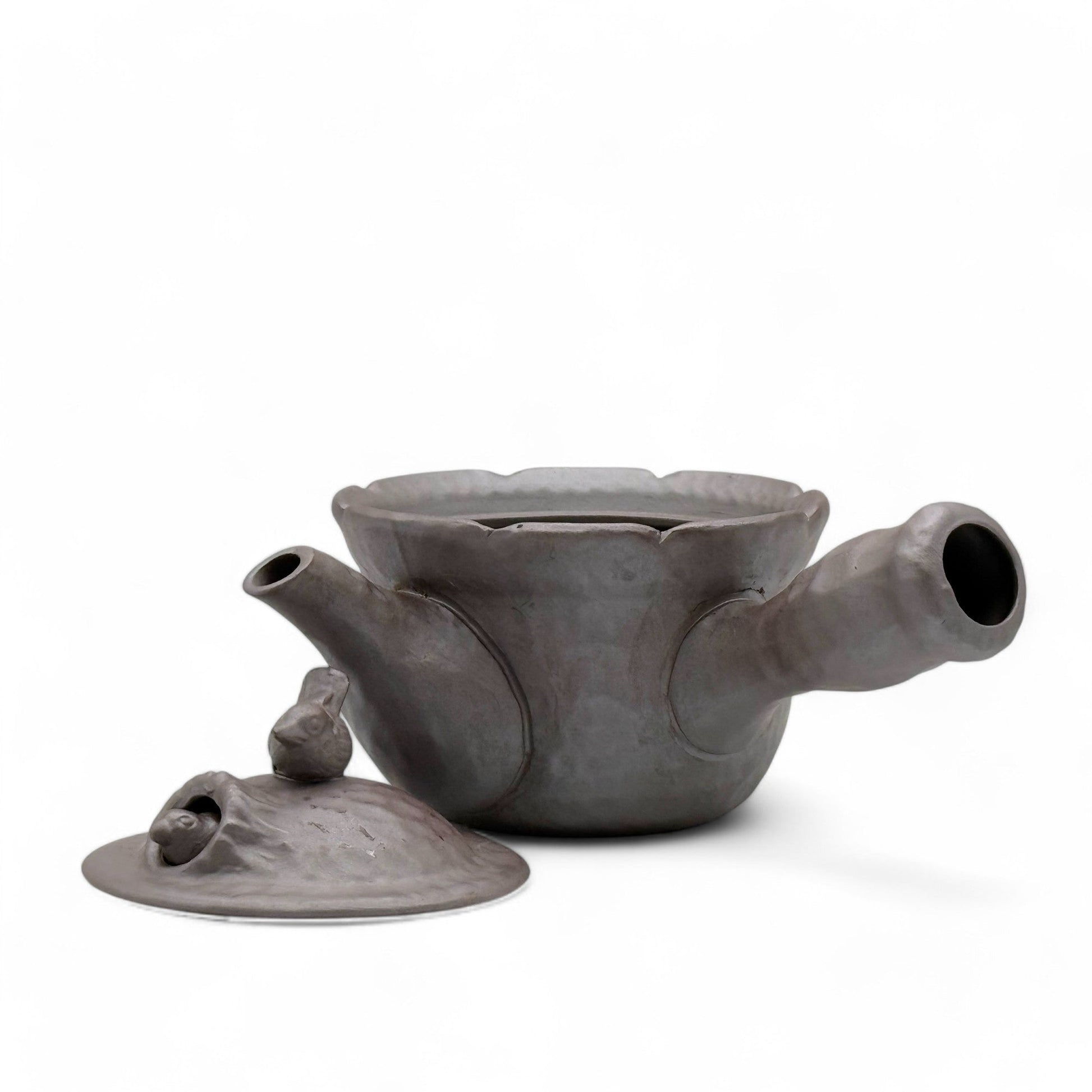 Inoue Tea Tori Tobidashi Ko Banko-yaki Kyusu - Japanese Teapot