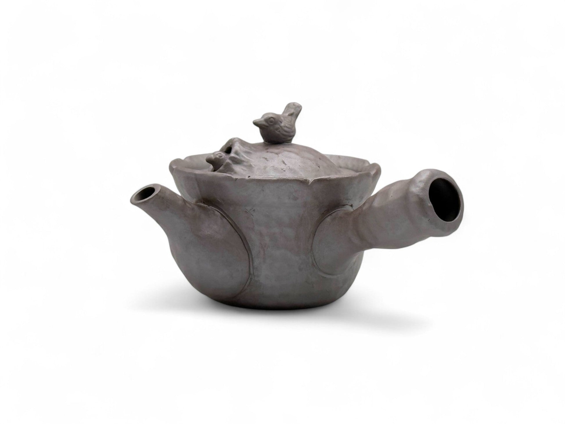 Inoue Tea Tori Tobidashi Ko Banko-yaki Kyusu - Japanese Teapot