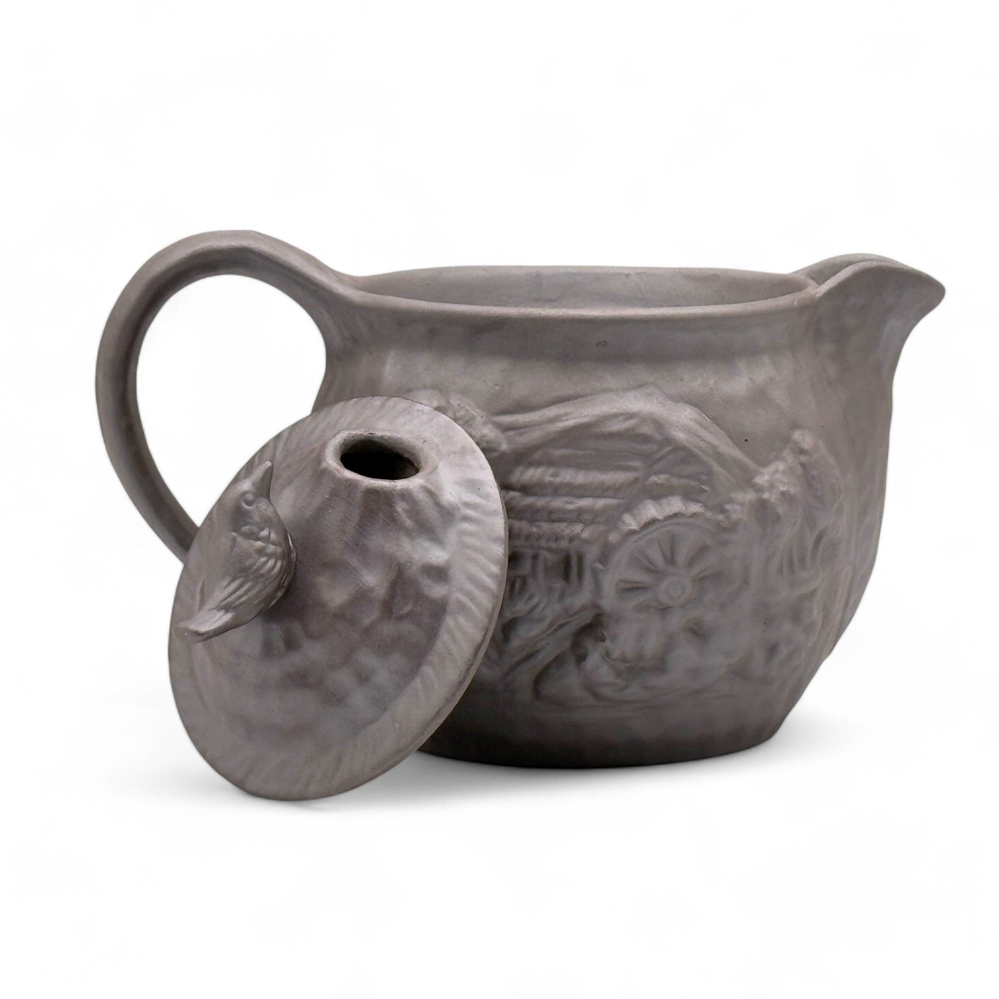 Inoue Tea Tori Tobidashi Banko-yaki Kyusu - Japanese Teapot