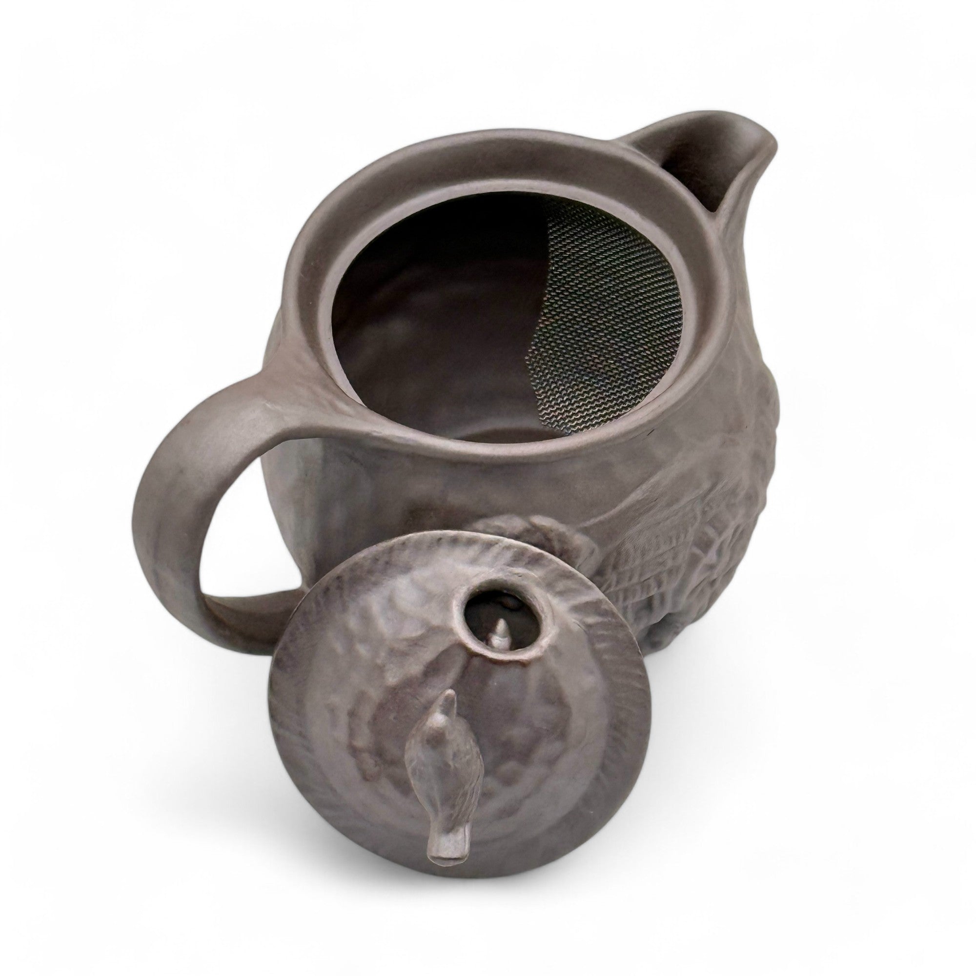 Inoue Tea Tori Tobidashi Banko-yaki Kyusu - Japanese Teapot, featuring a traditional design and crafted from Banko-yaki clay.