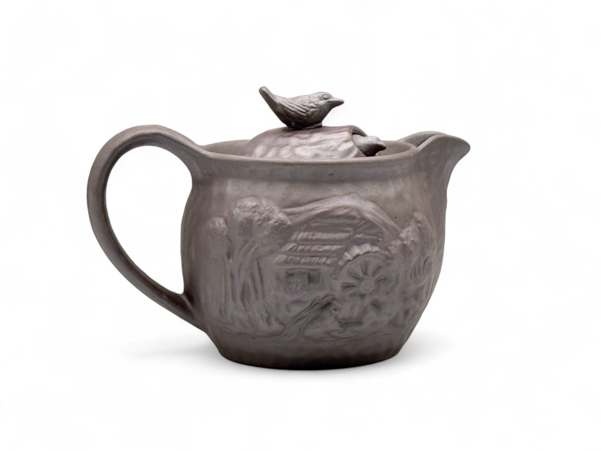 Inoue Tea Tori Tobidashi Banko-yaki Kyusu - Japanese Teapot