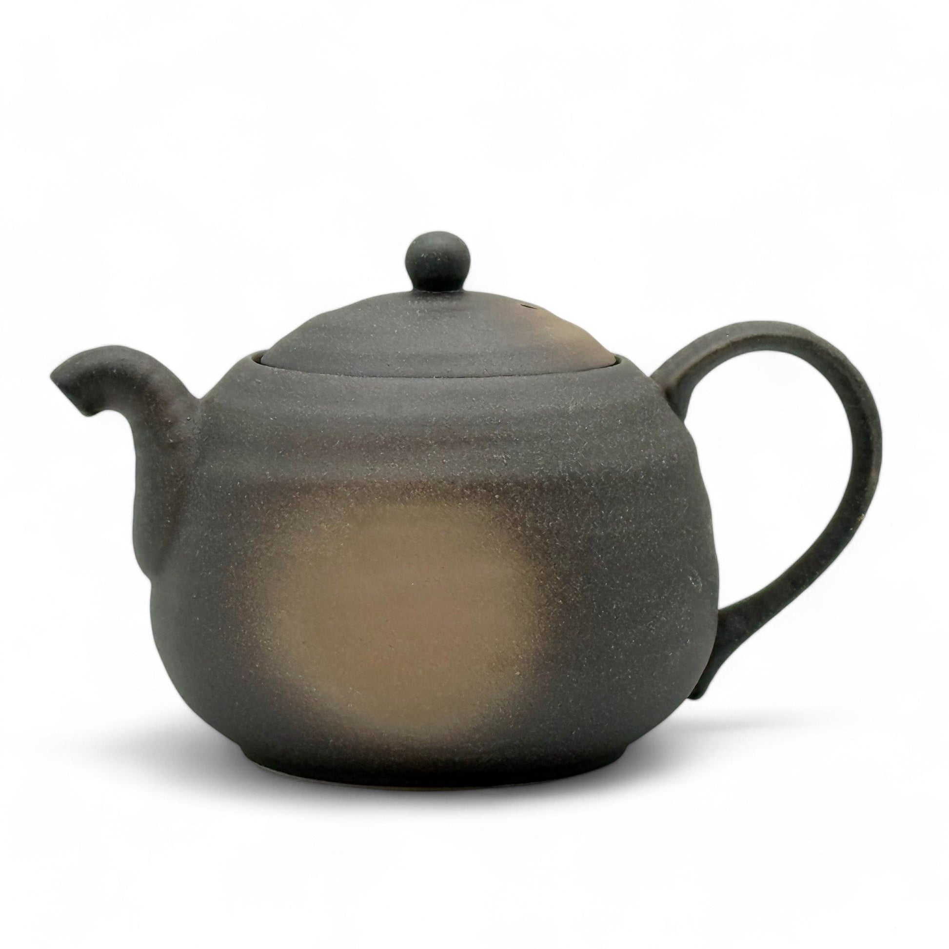 Inoue Tea Iga Fukimaru Black Bizen-yaki Kyusu - Japanese Mini Teapot