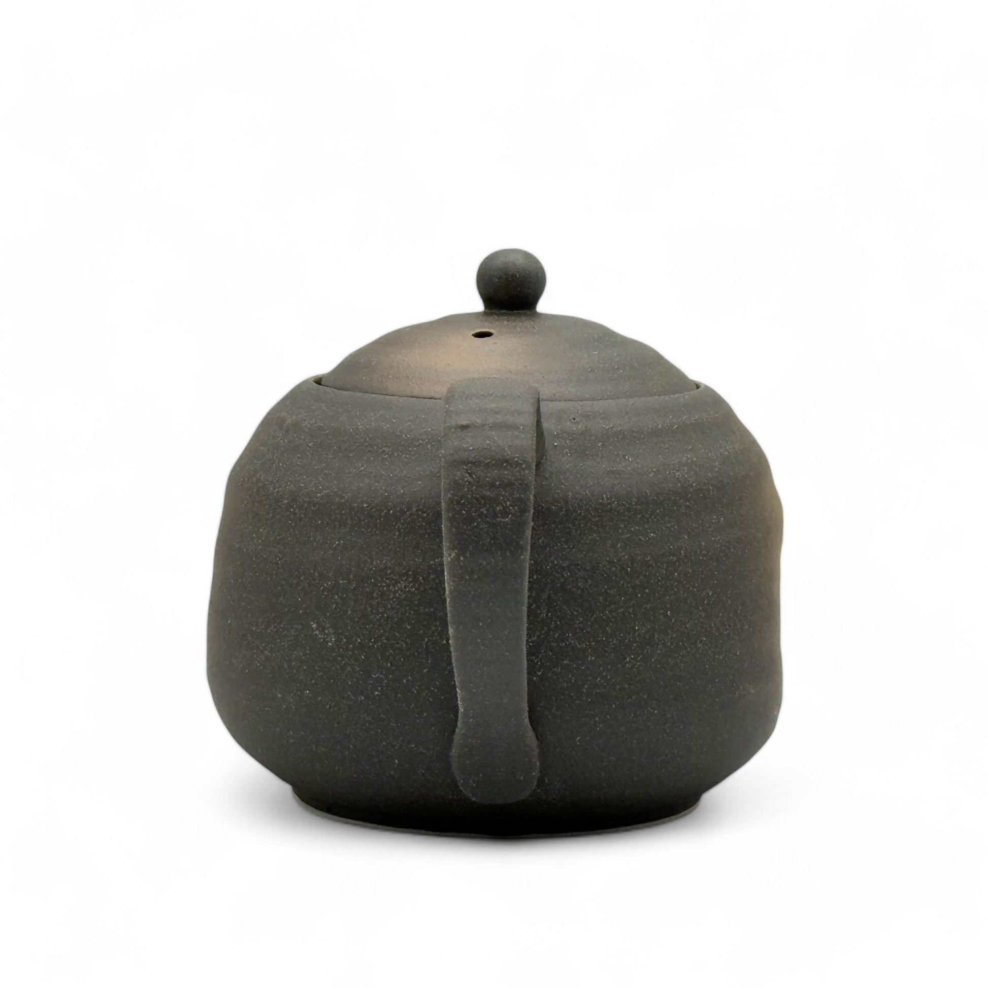 Inoue Tea Iga Fukimaru Black Bizen-yaki Kyusu - Japanese Mini Teapot