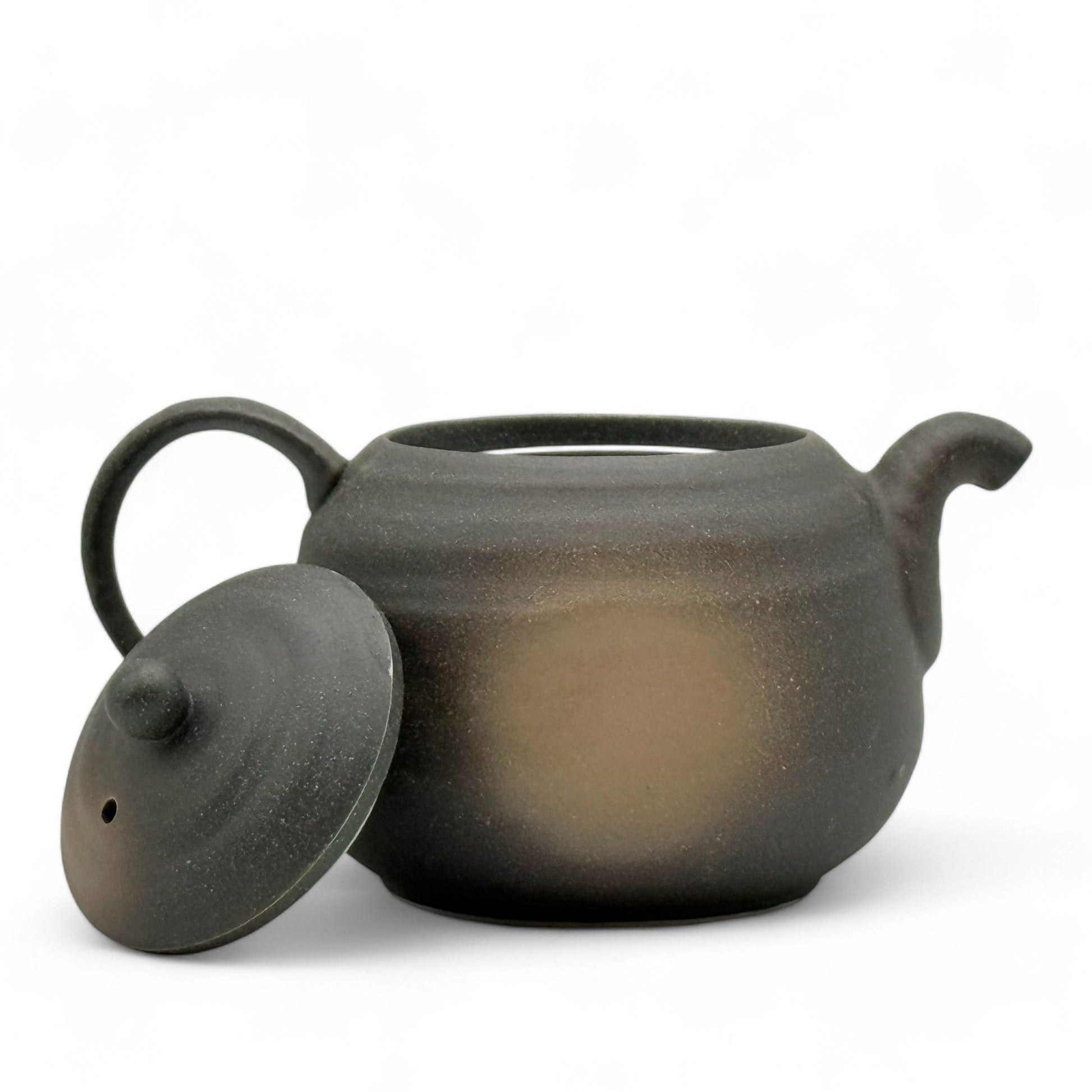 Inoue Tea Iga Fukimaru Black Bizen-yaki Kyusu - Japanese Mini Teapot