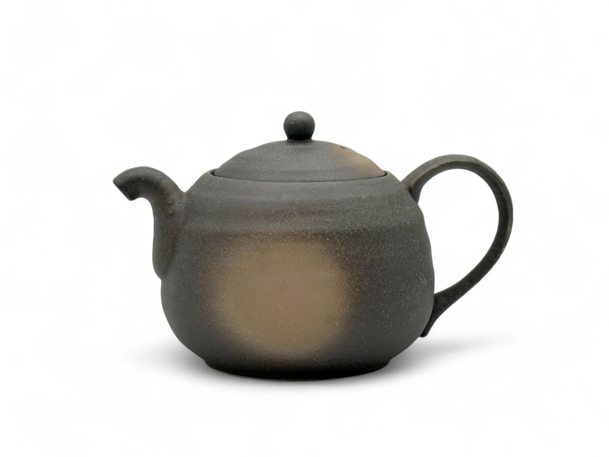 Inoue Tea Iga Fukimaru Black Bizen-yaki Kyusu - Japanese Mini Teapot