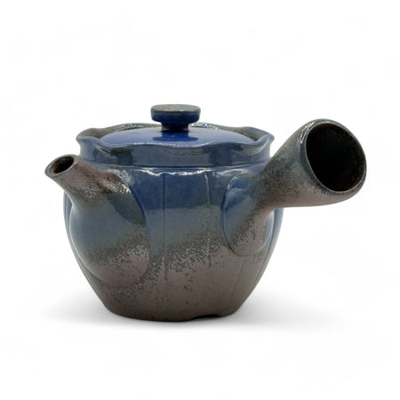 Inoue Tea Maruyoshi Toki Blue Banko-yaki Kyusu - Japanese Teapot, a handcrafted ceramic teapot for steeping green and herbal teas.