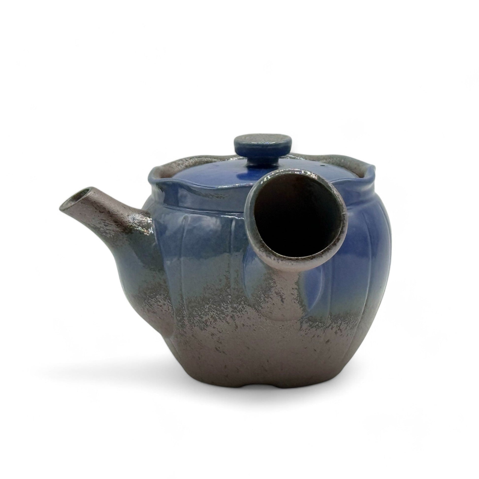 Inoue Tea Maruyoshi Toki Blue Banko-yaki Kyusu - Japanese Teapot