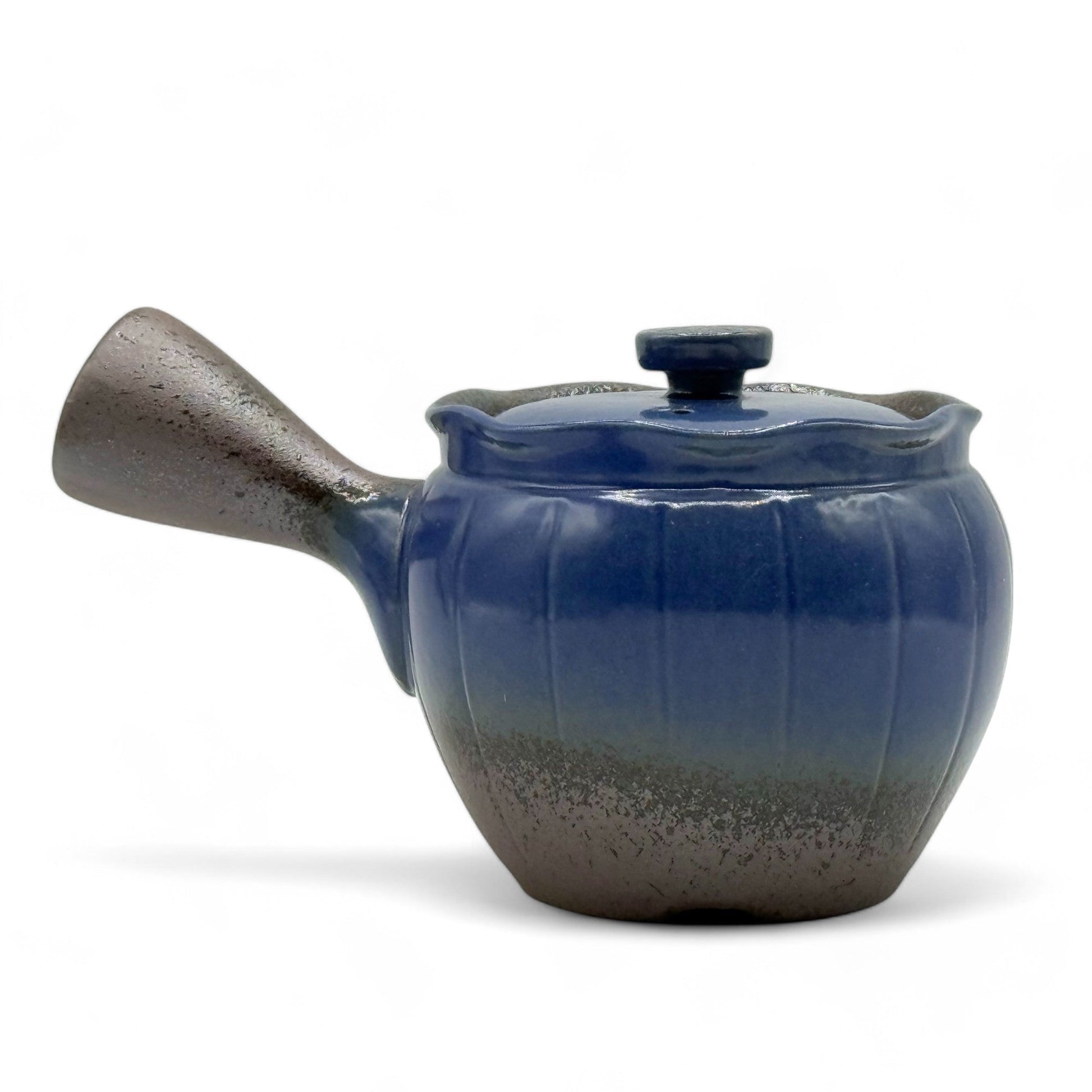 Inoue Tea Maruyoshi Toki Blue Banko-yaki Kyusu - Japanese Teapot