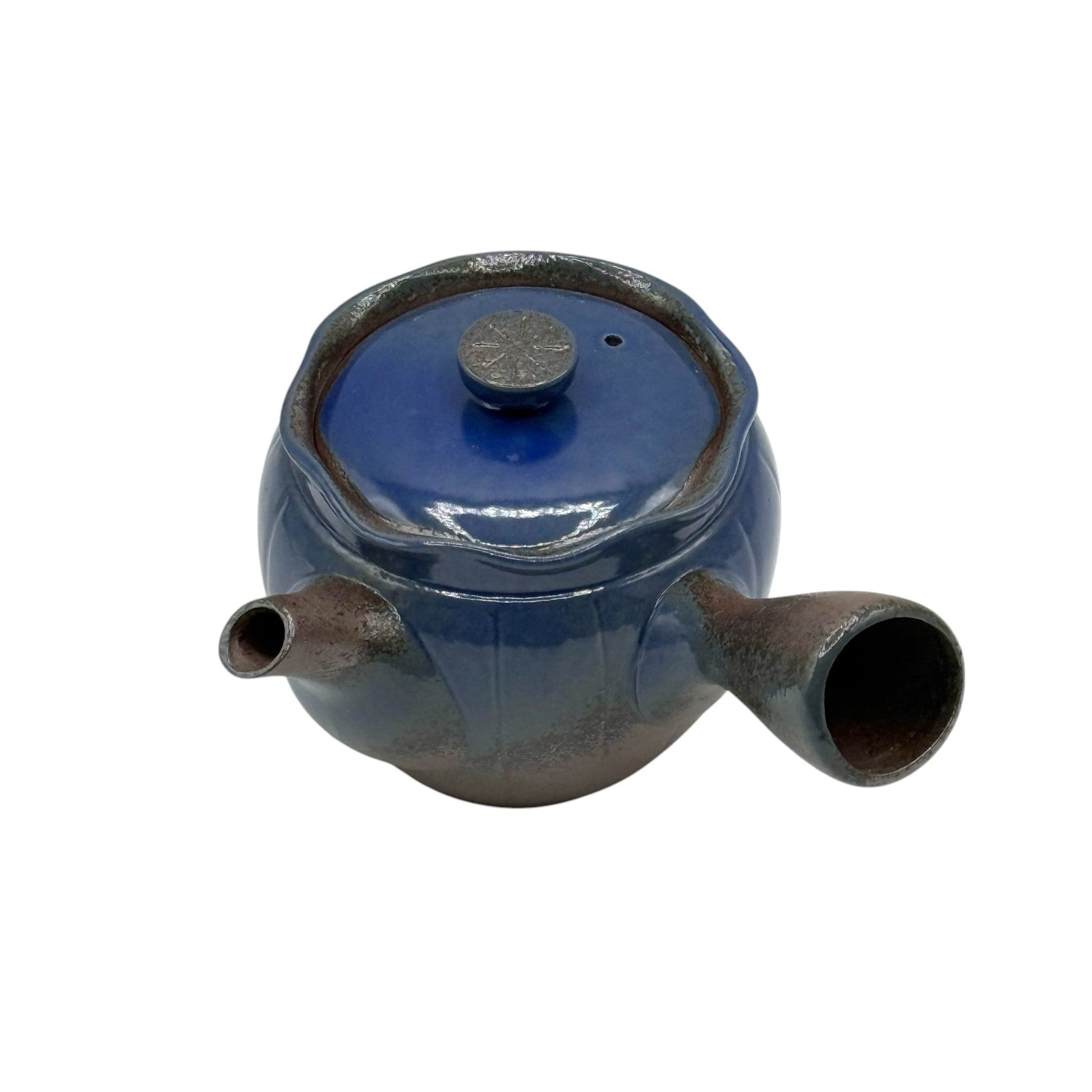 Inoue Tea Maruyoshi Toki Blue Banko-yaki Kyusu - Japanese Teapot