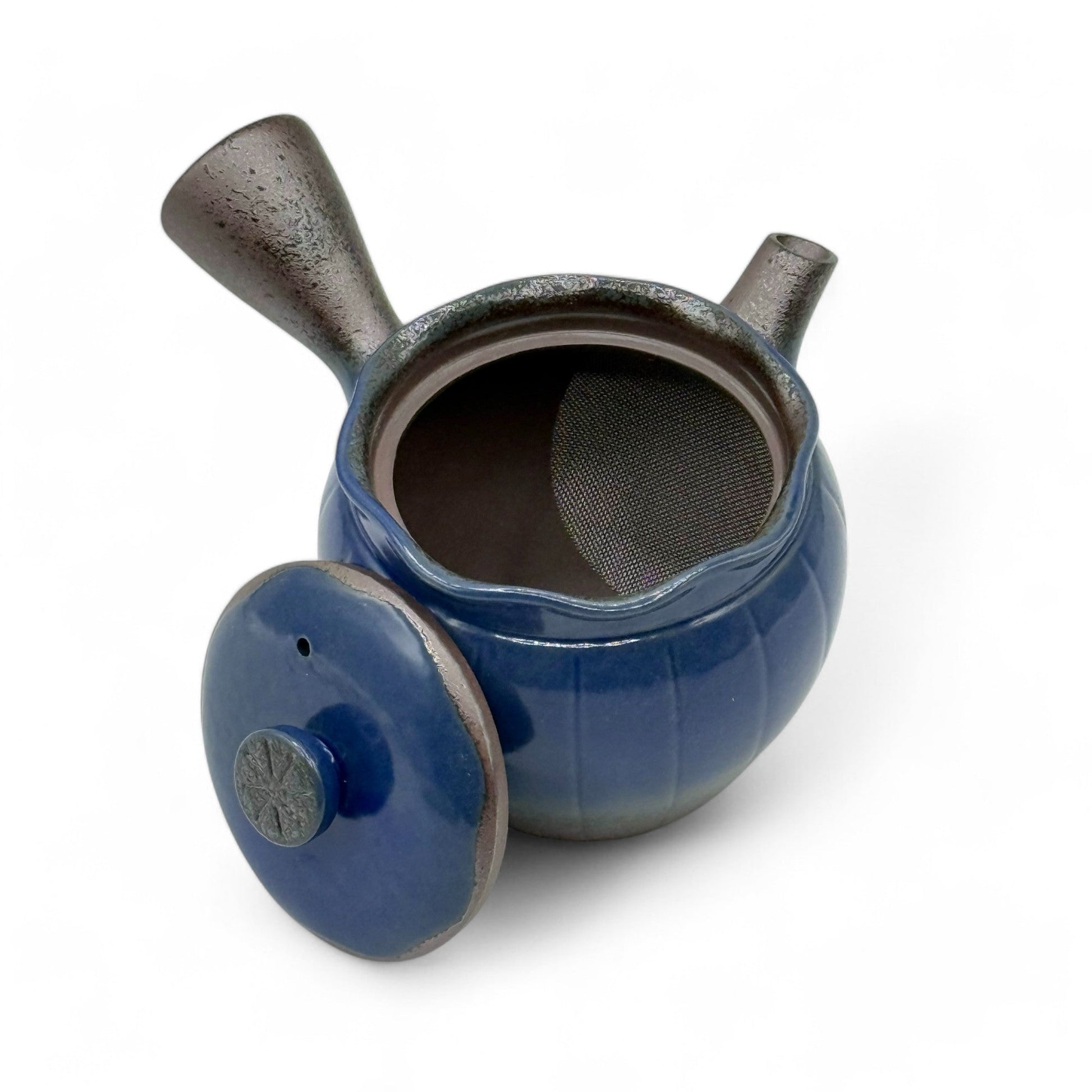 Inoue Tea Maruyoshi Toki Blue Banko-yaki Kyusu - Japanese Teapot