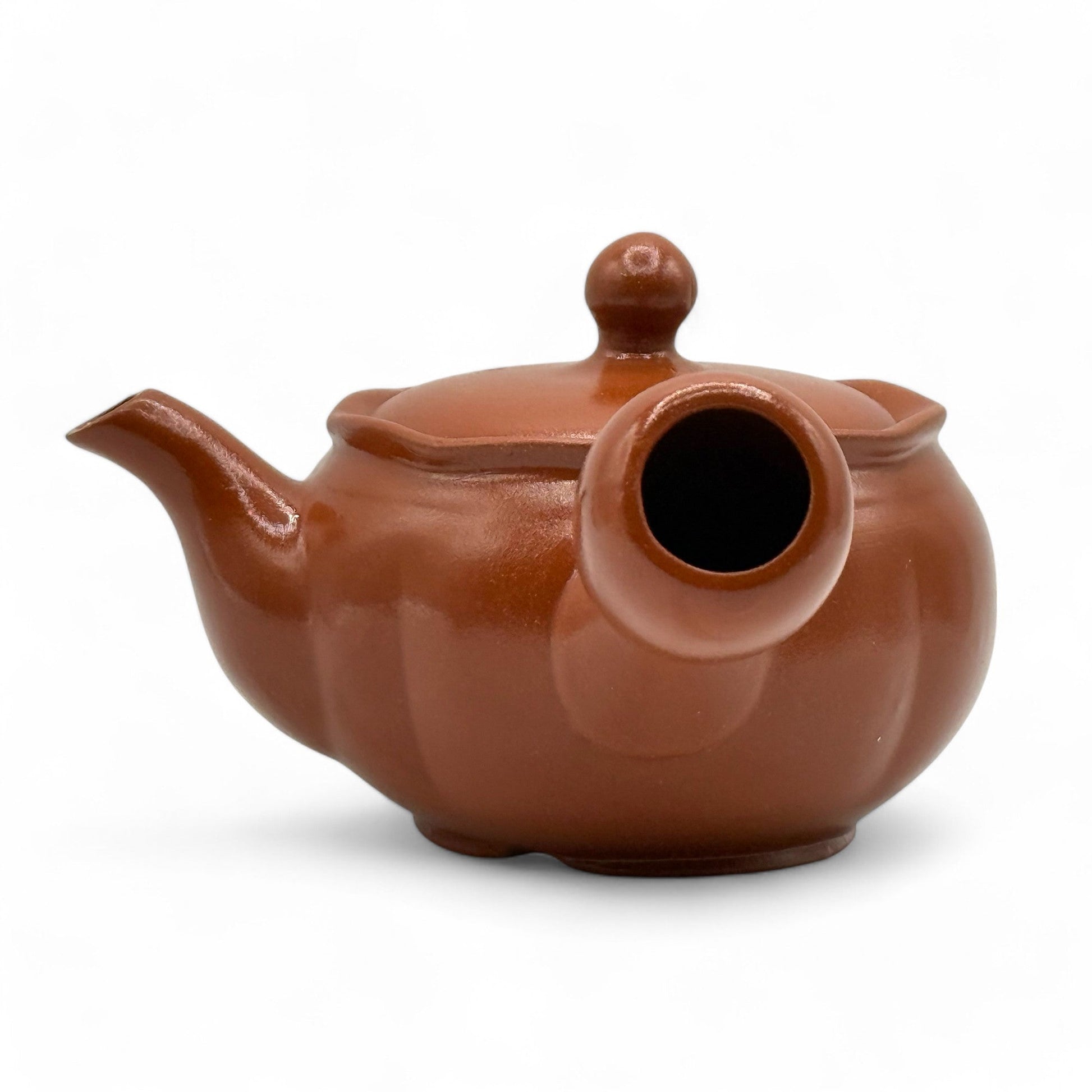 Inoue Tea Shuiro Red Tokoname-yaki Kyusu - Japanese Teapot