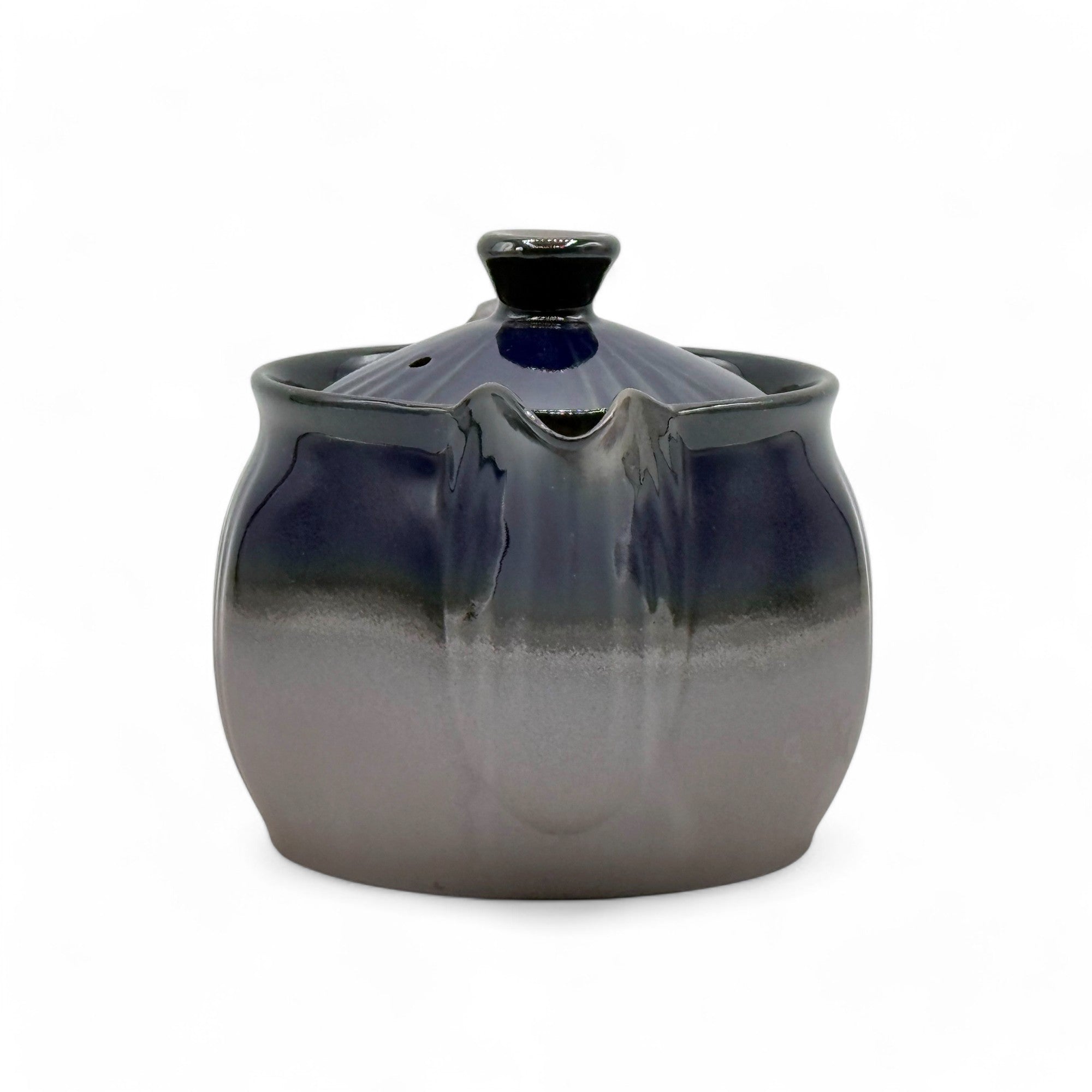 Ruri Blue Banko-yaki Kyusu - Japanese Teapot - Thumbnail 2